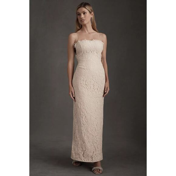 New Anthropologie BHLDN Fame and Partners Rain Column Dress $315 Size 6 - Picture 1 of 4